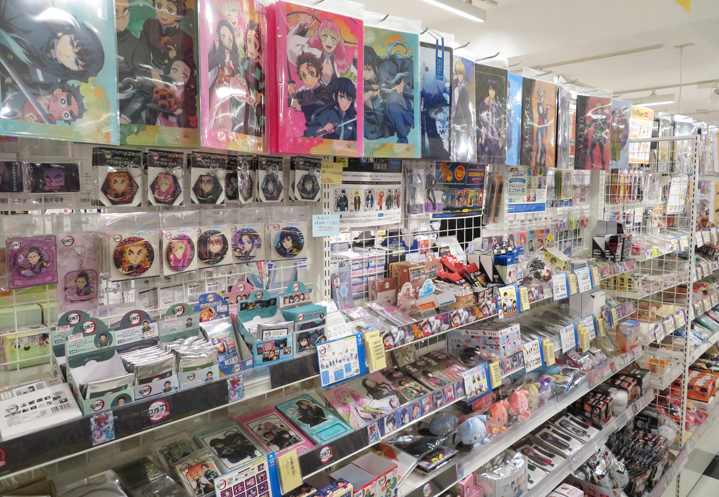 Interior of Animate Kichijoji store displaying anime merchandise and shelves