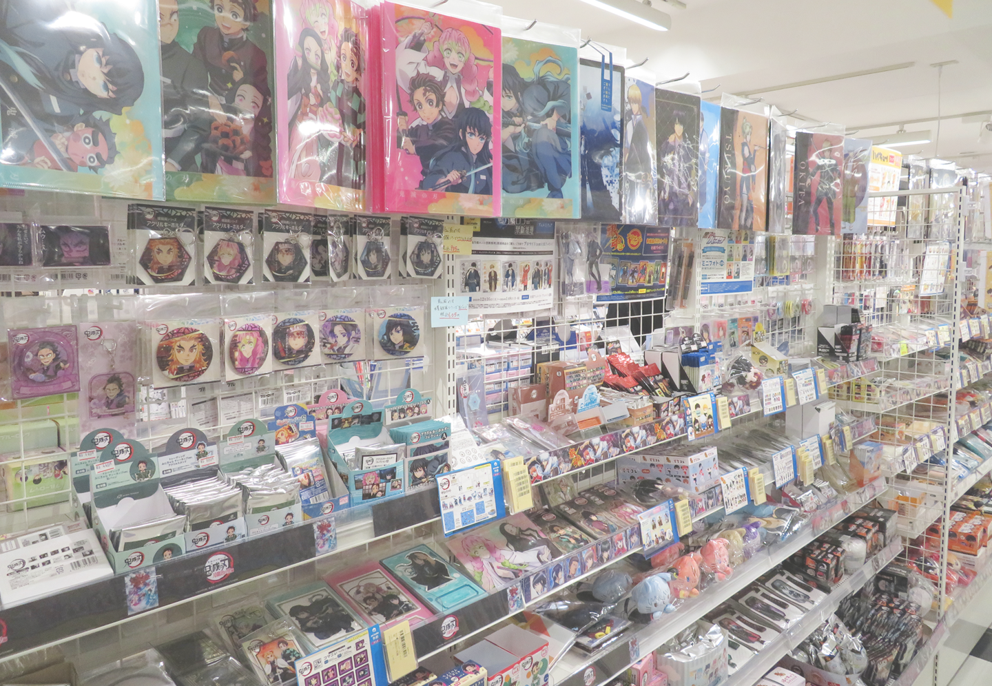 Interior of Animate Kichijoji store displaying anime merchandise and shelves