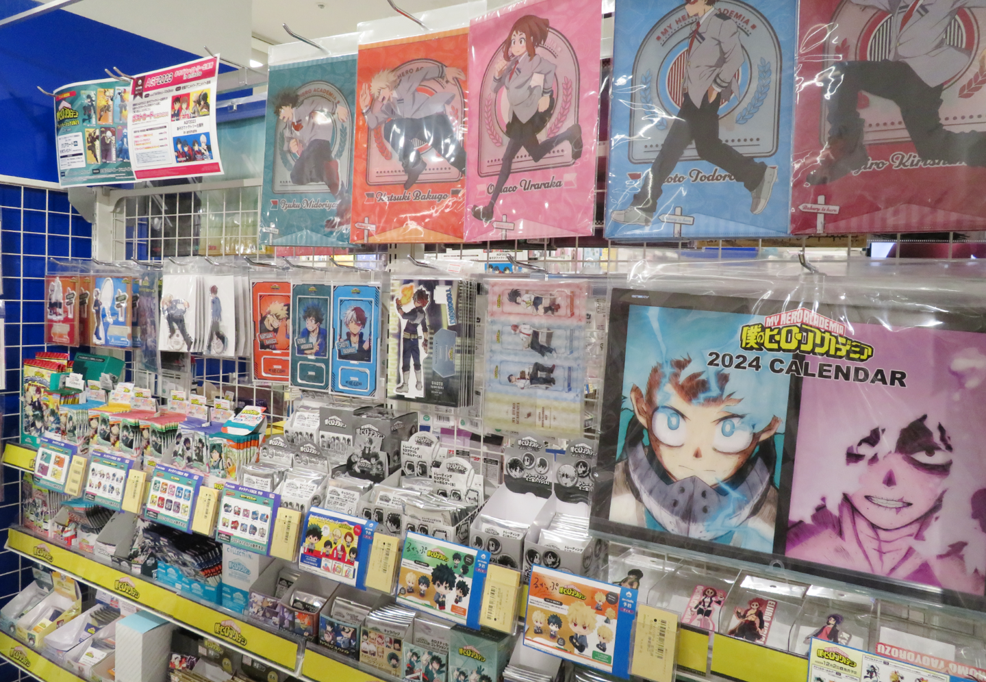 Interior of Animate Kichijoji store displaying anime merchandise and shelves