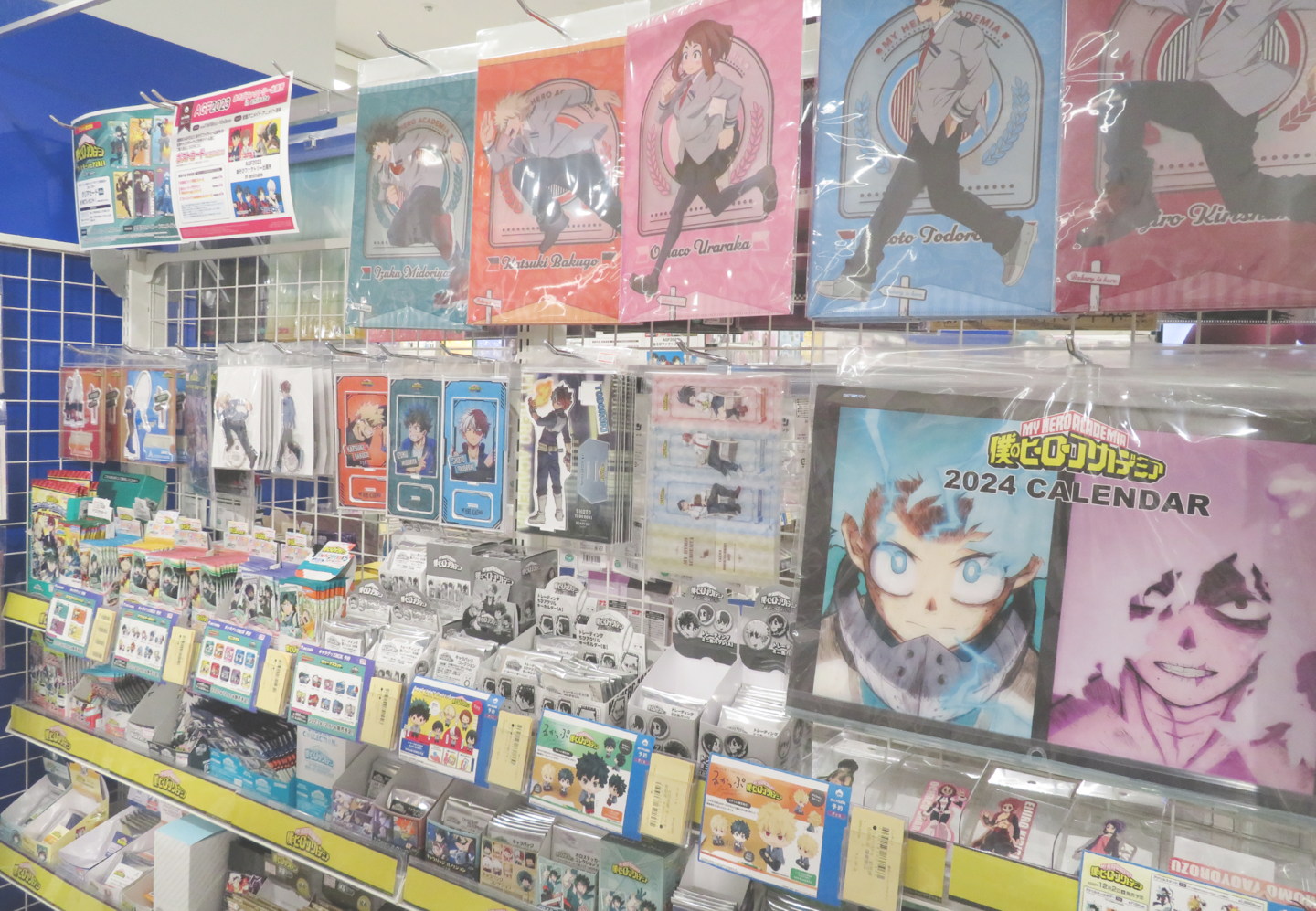 Interior of Animate Kichijoji store displaying anime merchandise and shelves