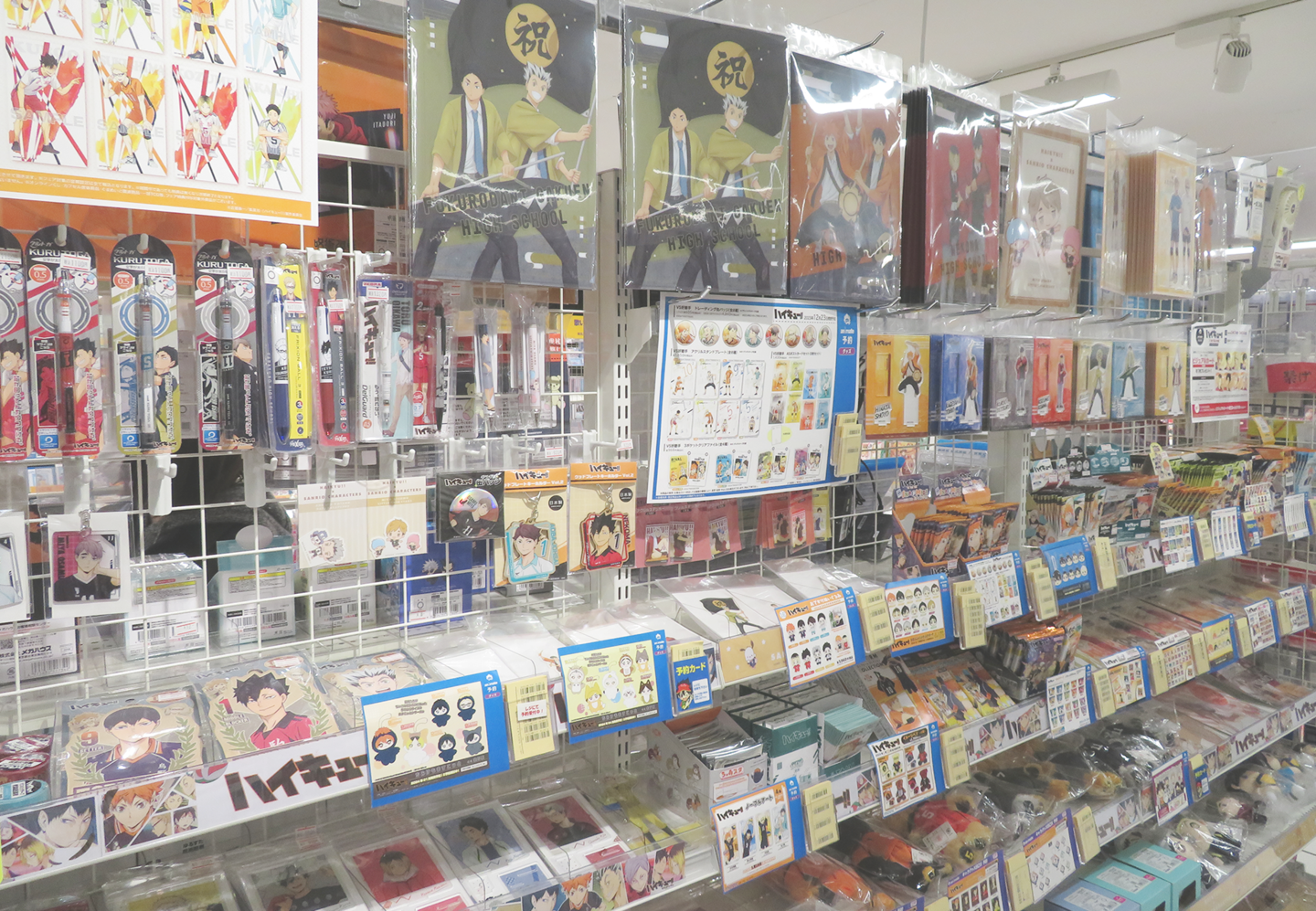 Interior of Animate Kichijoji store displaying anime merchandise and shelves