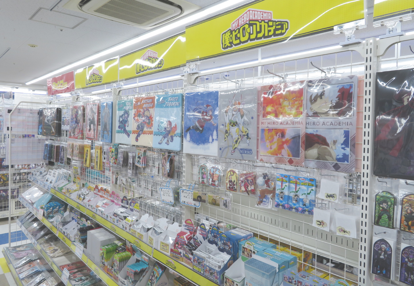 Interior of ANIMATE YOKOHAMA VIVRE store showcasing anime merchandise and displays