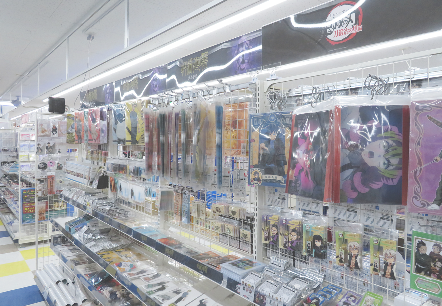 Interior of ANIMATE YOKOHAMA VIVRE store showcasing anime merchandise and displays