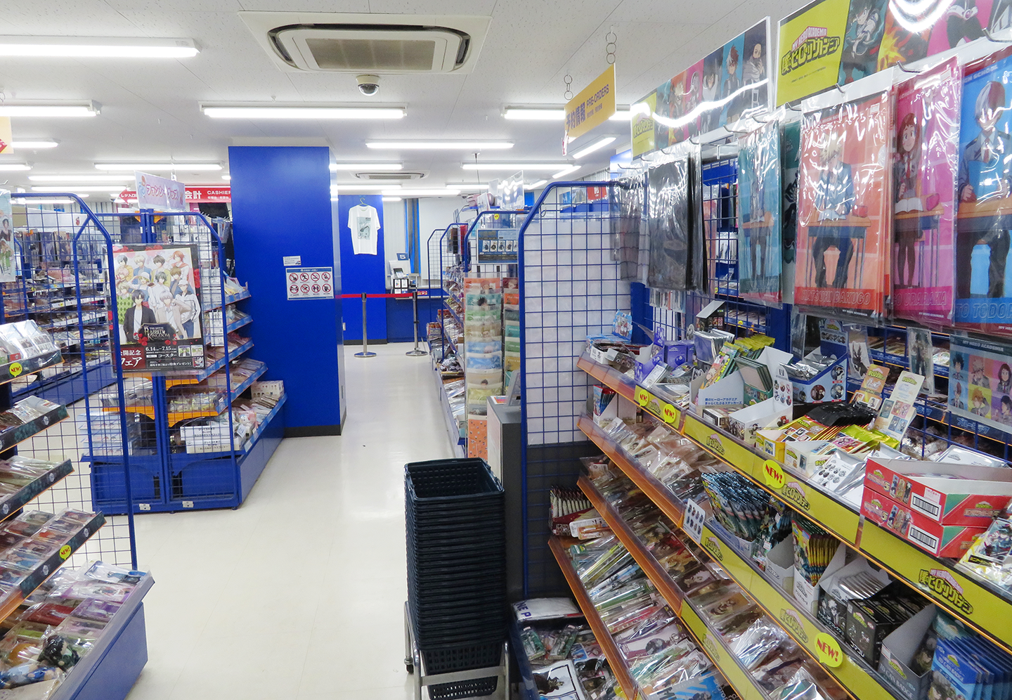 Interior of ANIMATE TACHIKAWA store showcasing anime merchandise and displays