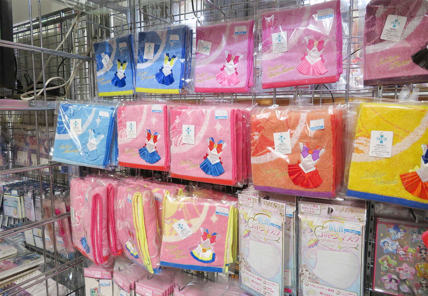 Images of Sailor moon merchandise sold at YAMASHIROYA1