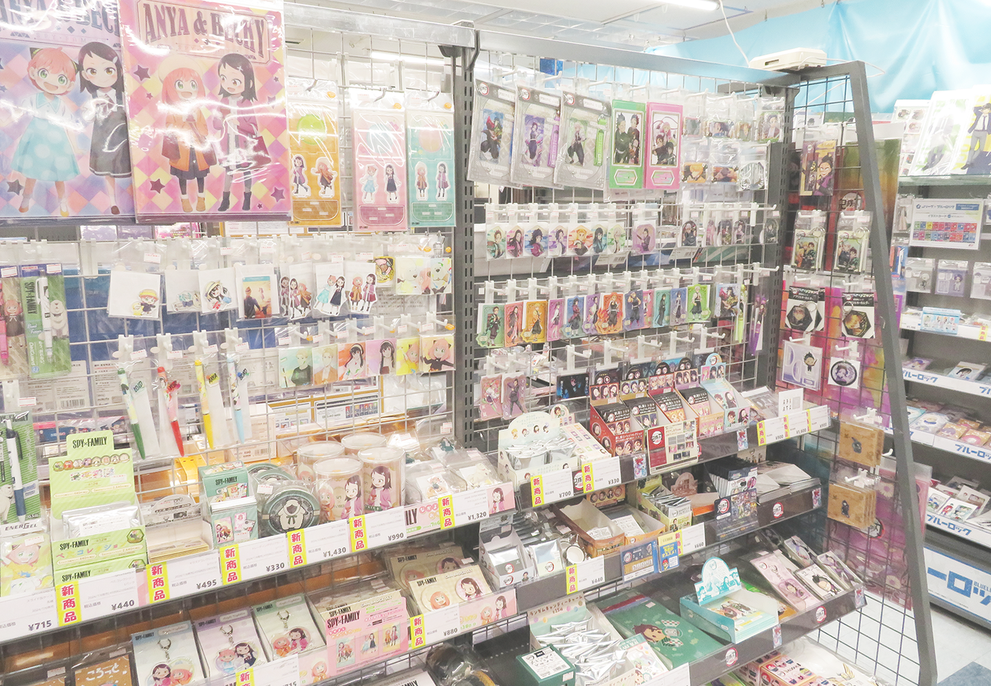 Interior of ANIMATE HACHIOJI store showcasing anime merchandise and displays